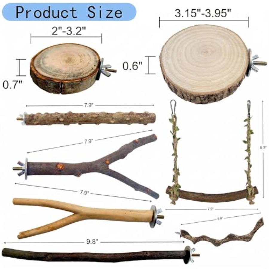 8 stuks natuurlijke houten vog - Health & Wellness Stores recensie en prijs